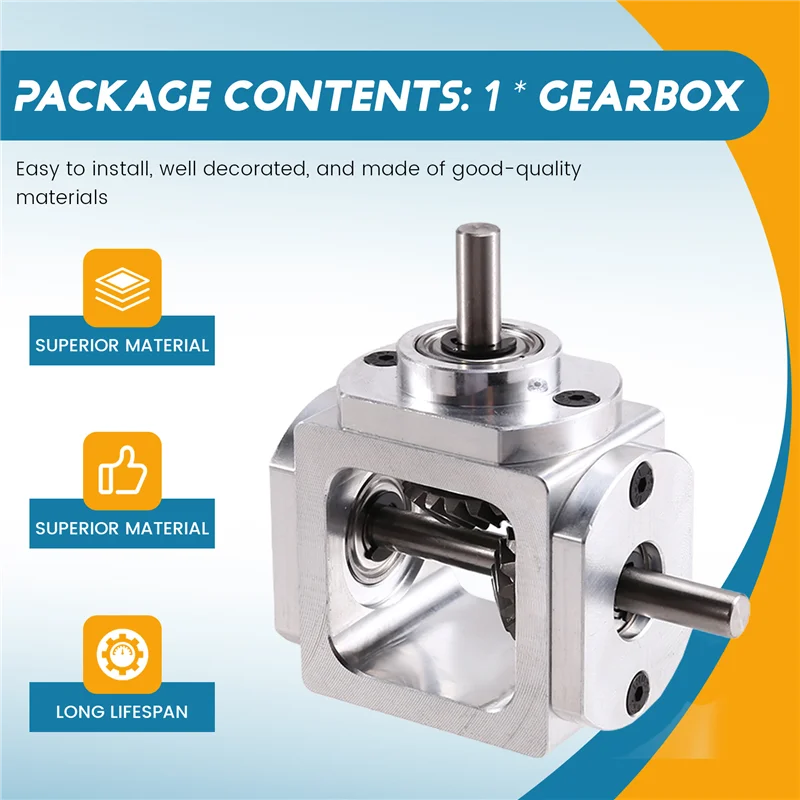 Y51A-Gearbox 90 Degree Right Angle Bevel Gear-Box With Mounting Hole 1:1 Shaft 1 Module 20 Teeth Bevel Gear A/B/C/D Peaceful Pleasures Health and Wellness