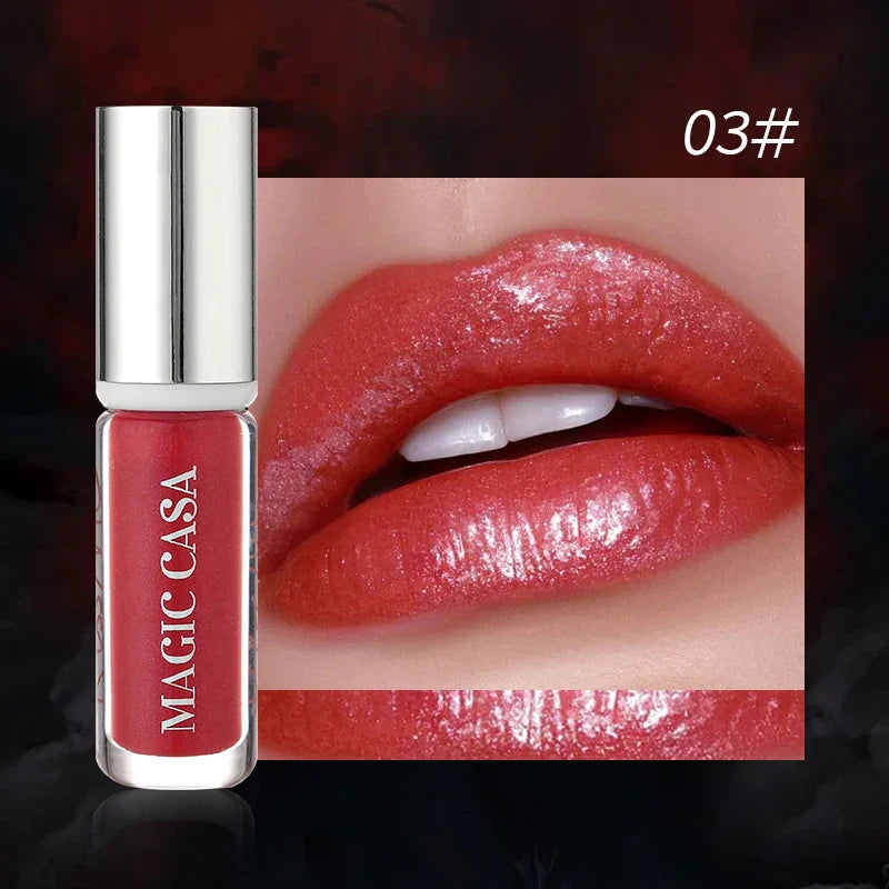 Diamond Pearlescent Shimmer Lip Gloss – Long-Lasting & Waterproof