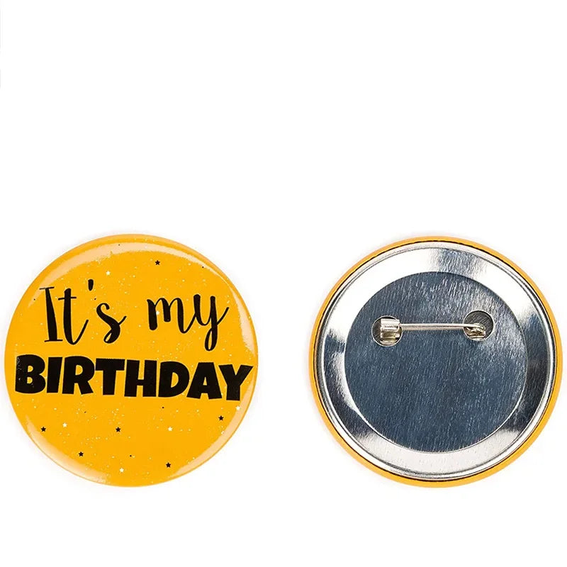 Birthday Button Pin Badge | 1st 16th 18th 21st 50th Party Gift