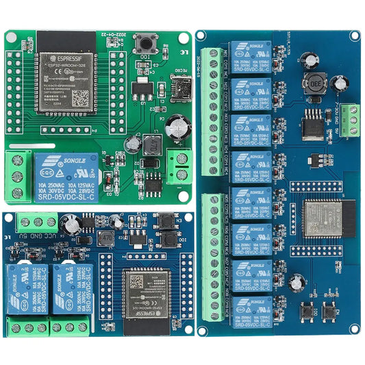 ESP32 1/2/8 Channel Power Supply Module DC 5-30/60V WIFI Bluetooth-compatible BLE Relay Module Secondary Development Board Peaceful Pleasures Health and Wellness