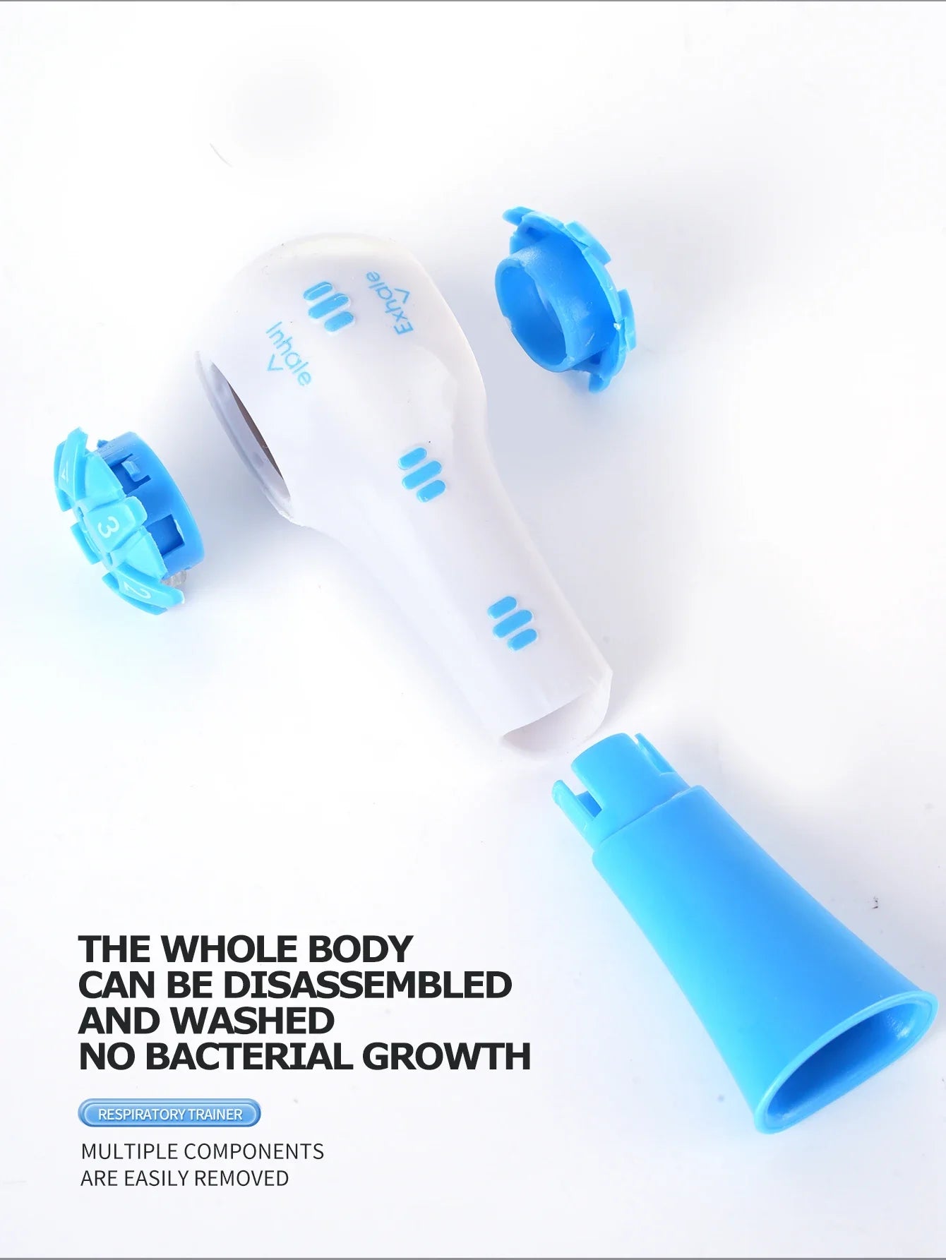 Sports Breathing Trainer – 6-Level Lung Exercise Mouthpiece