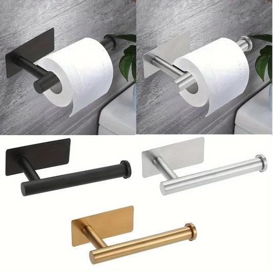 Heavy Duty Stainless Steel Toilet Paper Holder | No-Drill Mount Toilet Paper Holder Peaceful Pleasures Health and Wellness