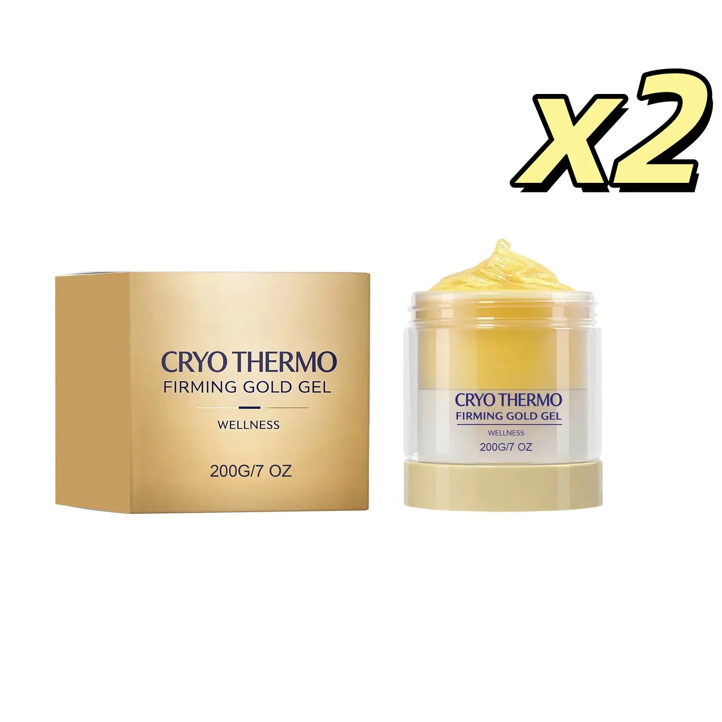 Cryo Thermo Firming Gold Gel – Body Skin Tightening & Anti-Aging Body Firming Gel Peaceful Pleasures Health and Wellness 200g boxedx2pcs