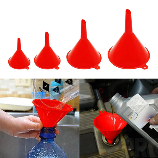 4-Piece Plastic Funnel Set – Kitchen, Auto & Home Use Plastic Funnel Set Oasis Select