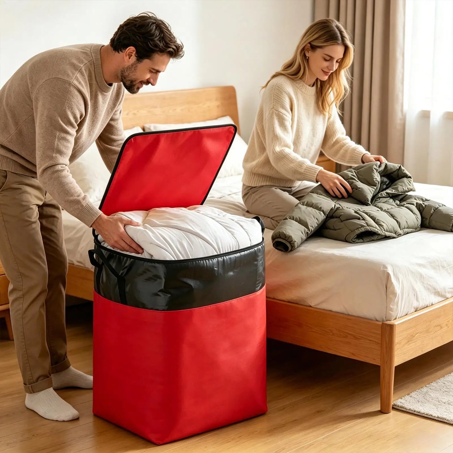 140L Moving Bags Large Clothes Packing Container Closet Storage Bags For Travel College Camping Dorm Bedroom Basement, Laundry ﻿ Peaceful Pleasures Health and Wellness