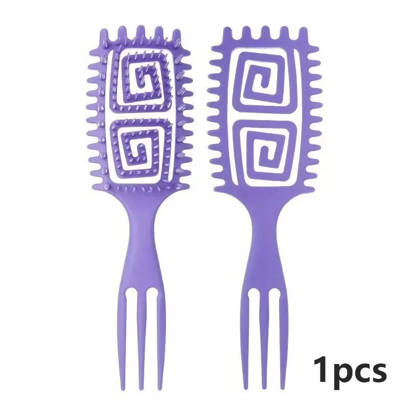 3-in-1 Curling Comb – Styling, Curling & Massage Tool