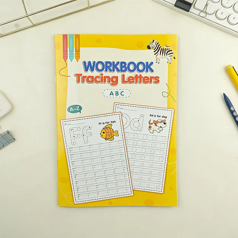 32-Page Alphabet A-z Exercise Book Writing Practice Creative Coloring