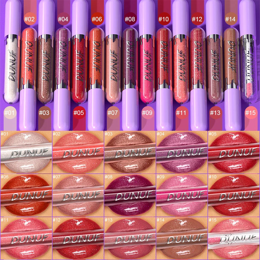 DUNUF Pearl Lip Gloss – Moisturizing, Waterproof & Long-Lasting