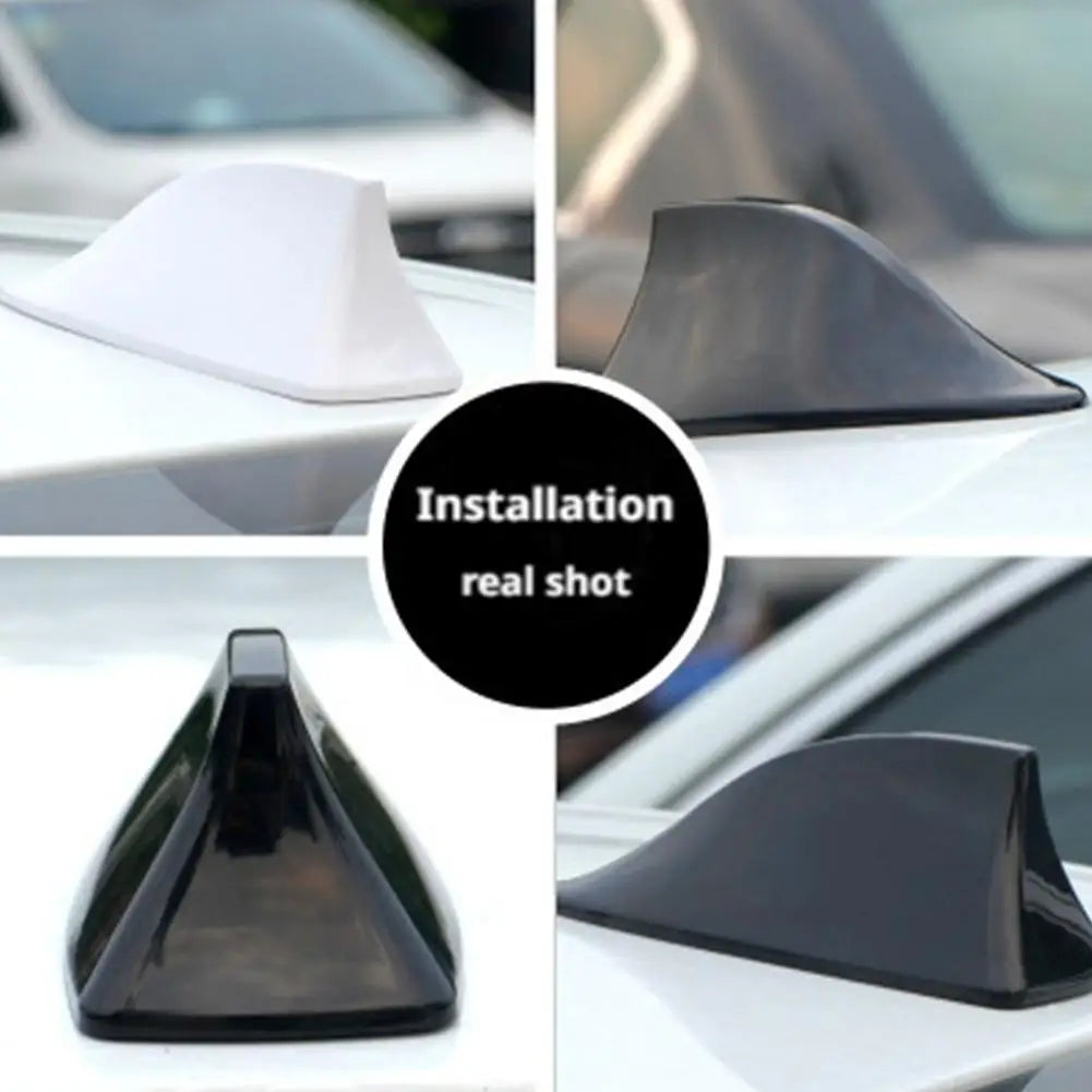 Car Shark Fin Roof Antenna – No-Drill FM/AM/GPS Signal Booster