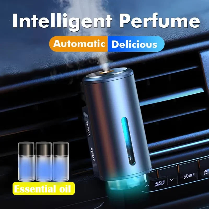 Car Essential Oil Diffuser Electric Waterless Aroma Diffuser Scent Machine For Removing Odors Auto Interior Car Accessories Peaceful Pleasures Health and Wellness