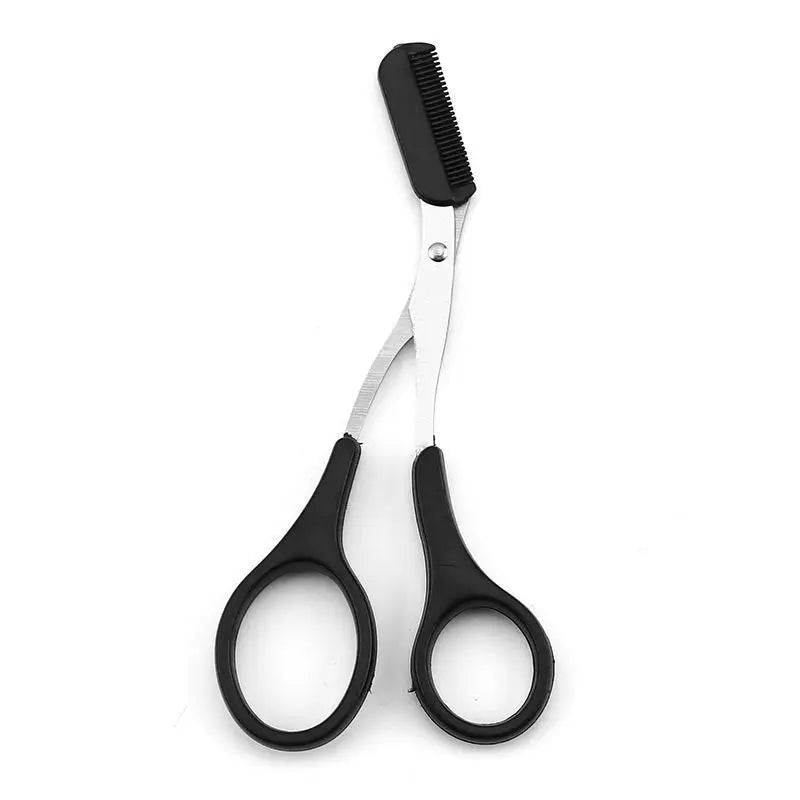 Stainless Steel Eyebrow Scissors with Comb | Brow Trimmer