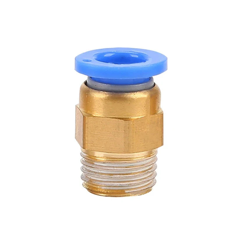 Copper Pneumatic Push-In Fitting | Quick-Connect Air Connector
