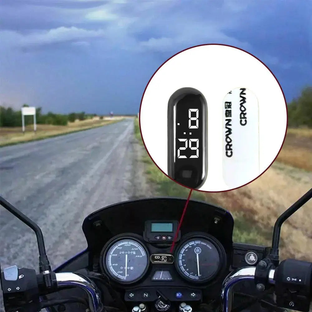 Waterproof Mini Sport LED Car & Motorcycle Clock Peaceful Pleasures Health and Wellness