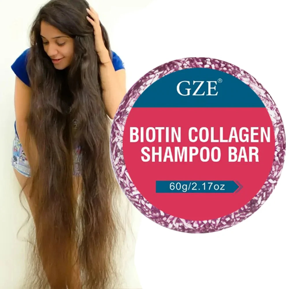 GZE Biotin Collagen Shampoo Bar – Clarifying & Strengthening