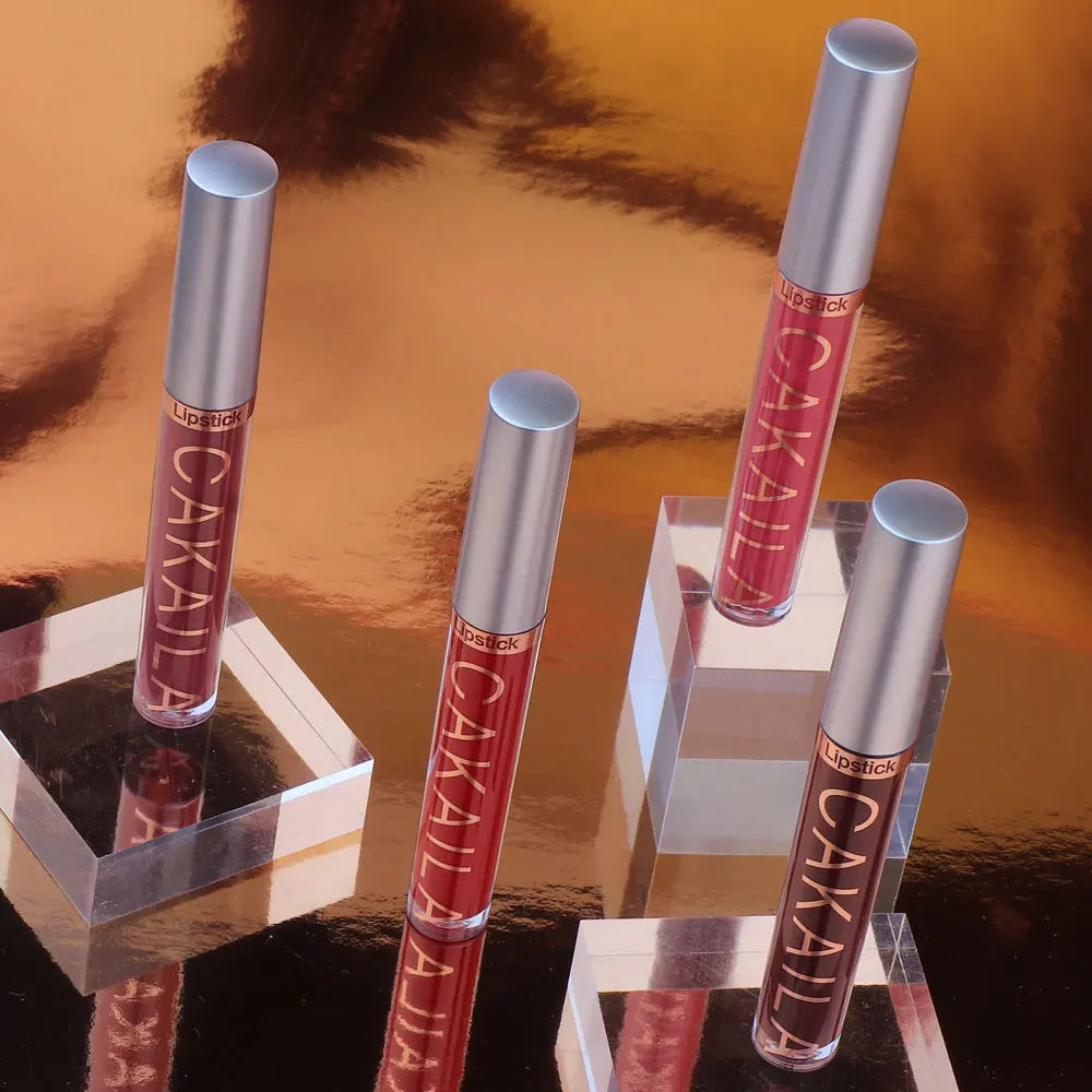 CAKAILA 6-Color Matte Liquid Lipstick Set – Waterproof, Long-Lasting
