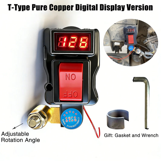 Car Battery Disconnect Switch with Voltage Digital Display Battery Disconnect Switch Peaceful Pleasures Health and Wellness
