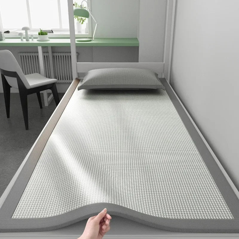 Ice Silk Cooling Mattress Pad – Breathable Jacquard Cover