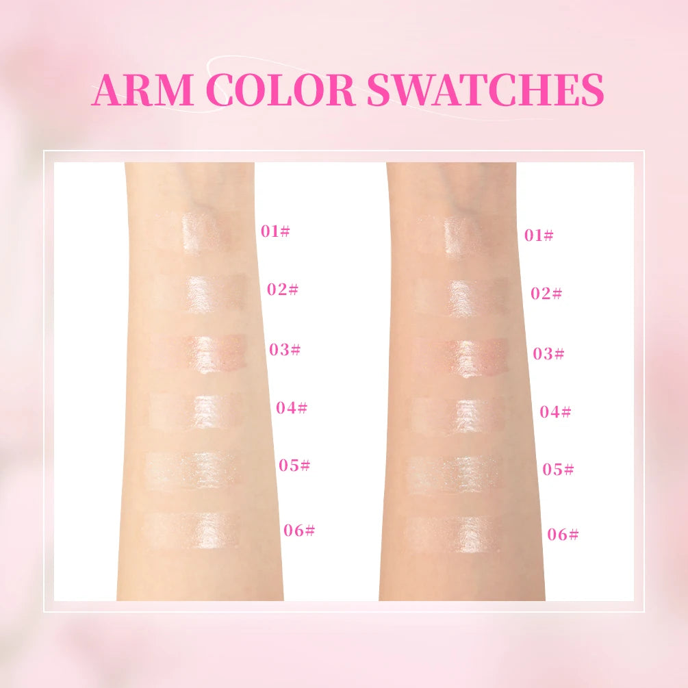 6-tone Moisturizing Lip gloss Brightening Oil Lip Gloss Transparent Glass Shiny Lip Balm Plumper Hydrating Lipgloss Cosmetics Peaceful Pleasures Health and Wellness