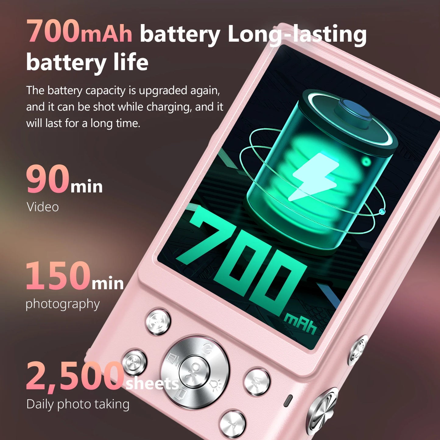 4K Digital Camera 48MP Autofocus Vlogging Camera for Kids & Adults