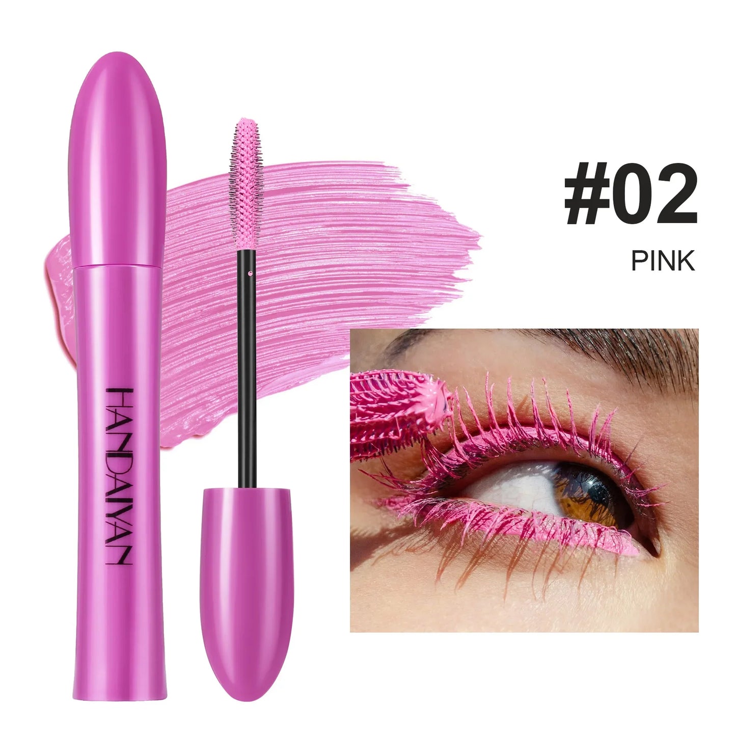 Handaiyan Waterproof Color Mascara – Volume, Length & Curl