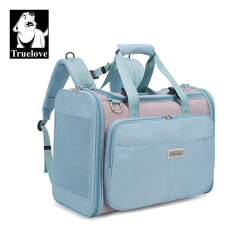 Truelove Waterproof Pet Carrier Bag for Small Dogs Cats High-Grade Polyester,Eco-Friendly & Airline Approved Design TLX2971 Peaceful Pleasures Health and Wellness