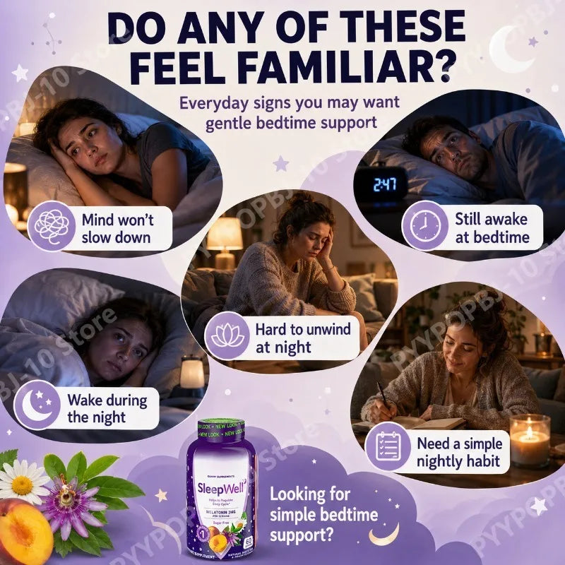 Sleep Gummies – Melatonin 3mg, Chamomile & Lemon Balm | 60ct