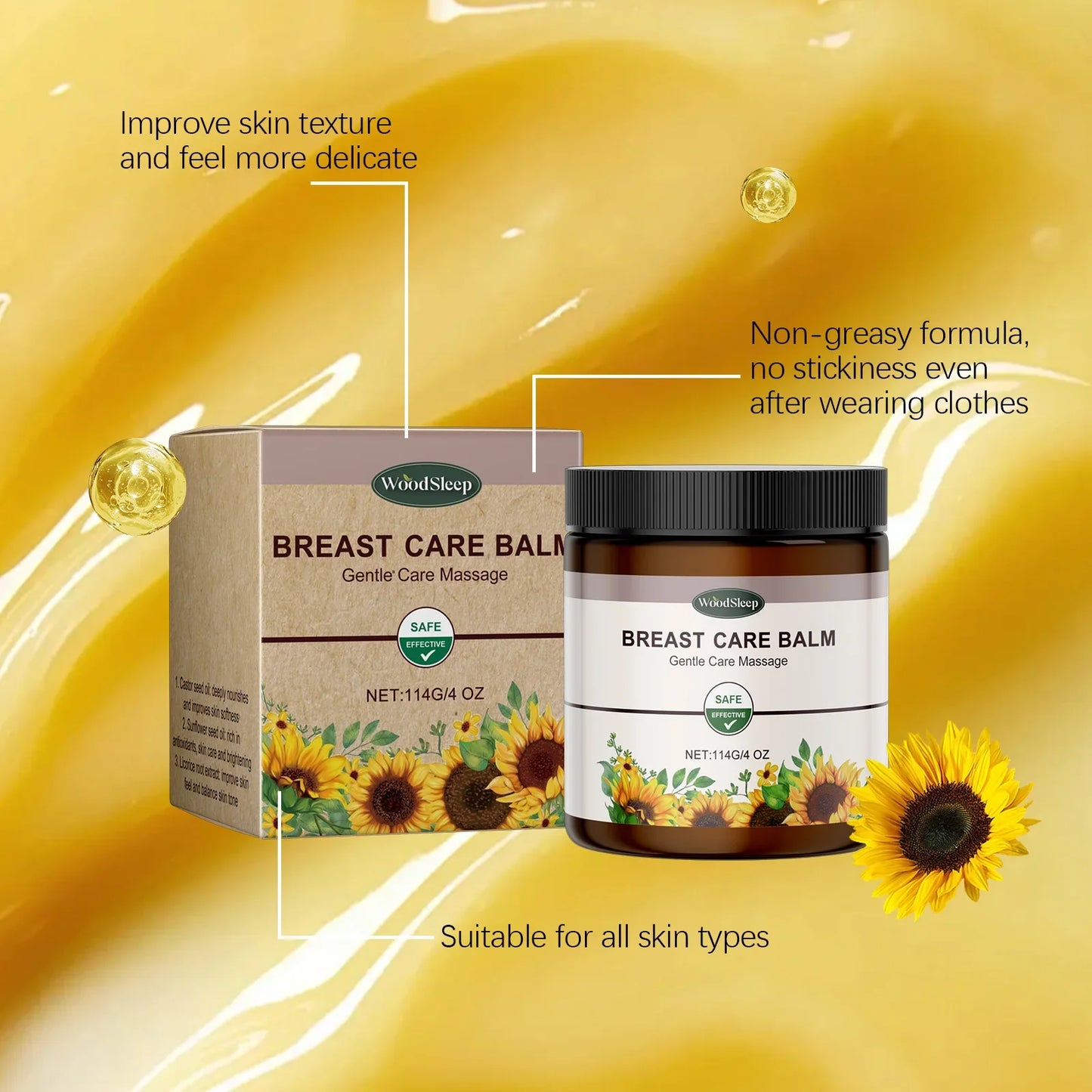 WOODSLEEP Breast Firming Cream – Anti-Sagging Lift & Plump