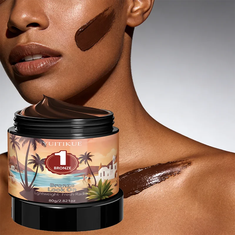 Yuitikue 1 Bronze Tanning Cream, 80g Lightweight Fresh Radiant Bronze Look On Self Tanning Cream for Face & Body Peaceful Pleasures Health and Wellness