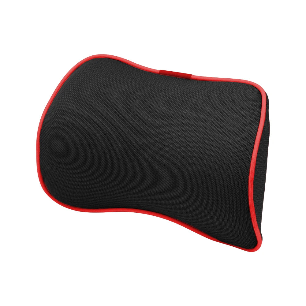 Memory Foam Car Neck Pillow & Lumbar Back Support Set | 3D Cervical & Spine Support – Breathable, Adjustable