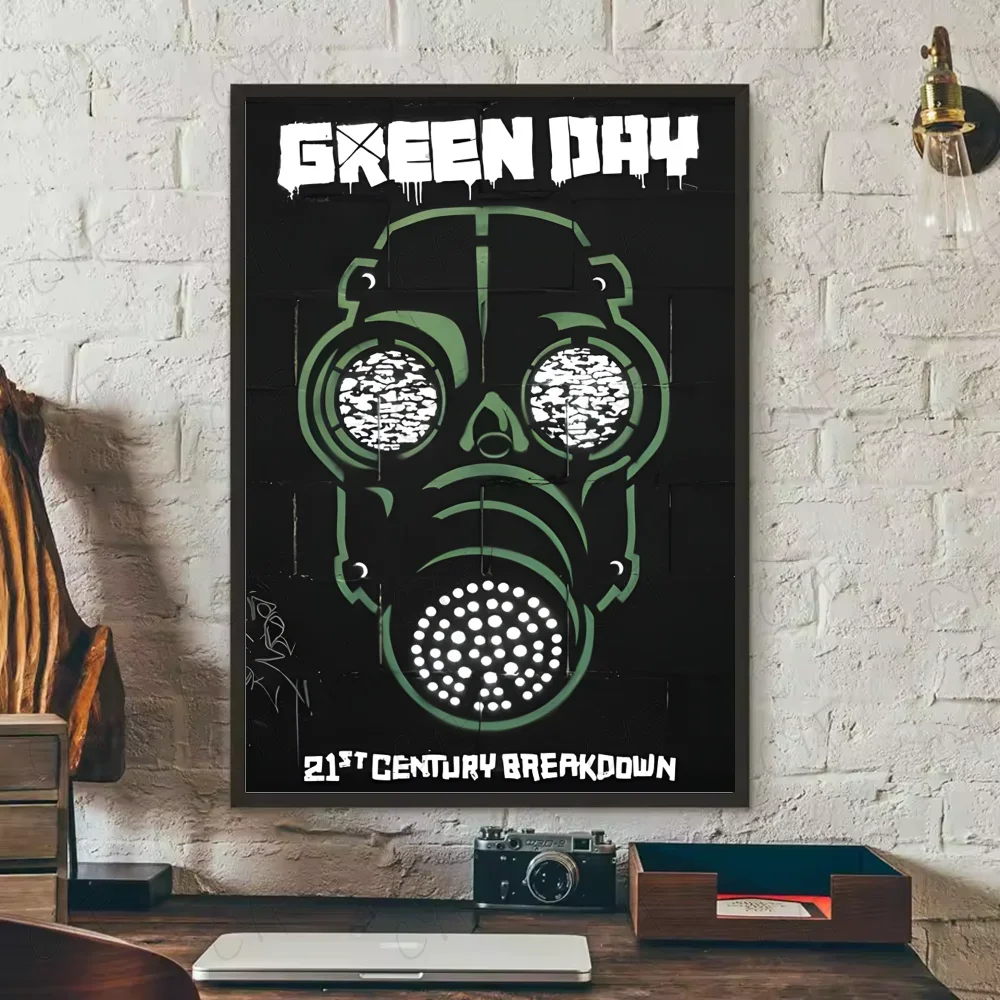 Green Day Vintage Retro Canvas Poster | Rock Band Wall Art