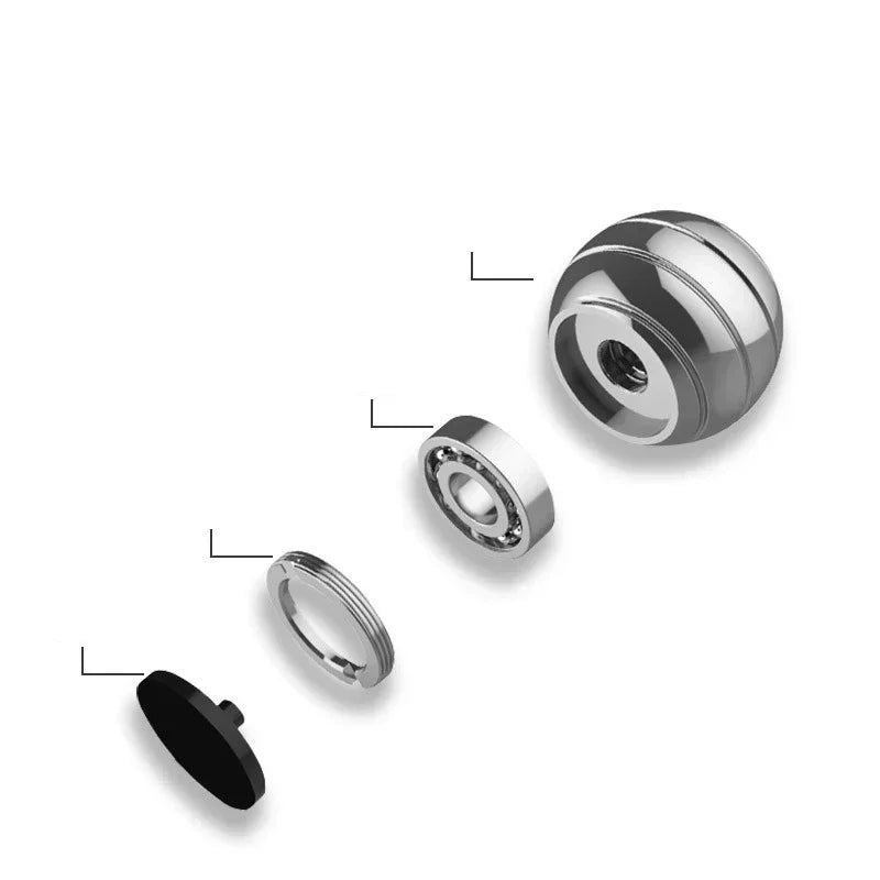 Dynamic Spinner Fidget Toys for Bathroom Spinning Top Antistress Aluminum Alloy Spiner Stress Relief Toys Hypnosis Anti-stress Peaceful Pleasures Health and Wellness