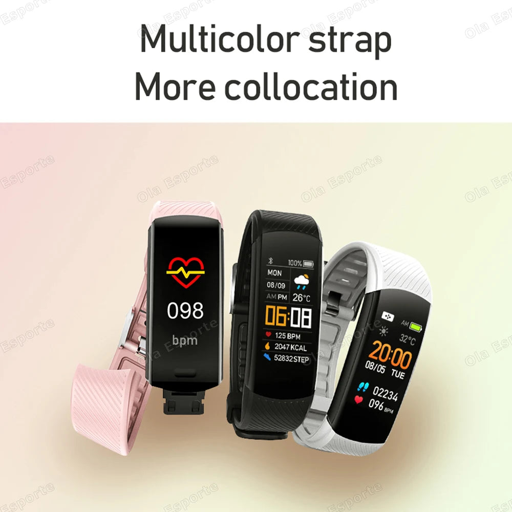 Smart Fitness Tracker Watch Heart Rate Monitor Sleep Steps Swim Waterproof Health Exercise Bracelet For Men Women Smartwatch New Peaceful Pleasures Health and Wellness