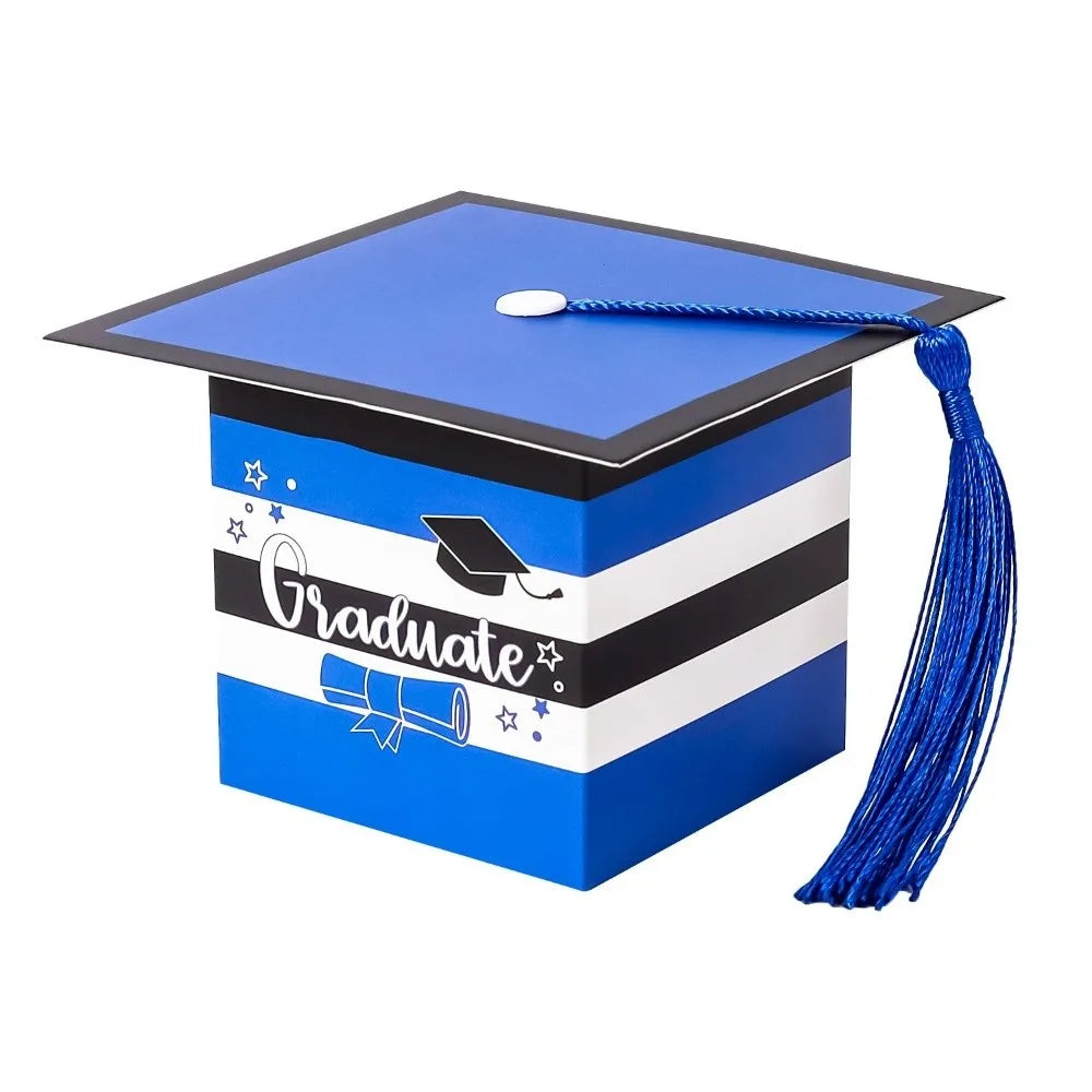 12-Pack Doctoral Hat Graduation Candy Boxes | DIY Party Favors