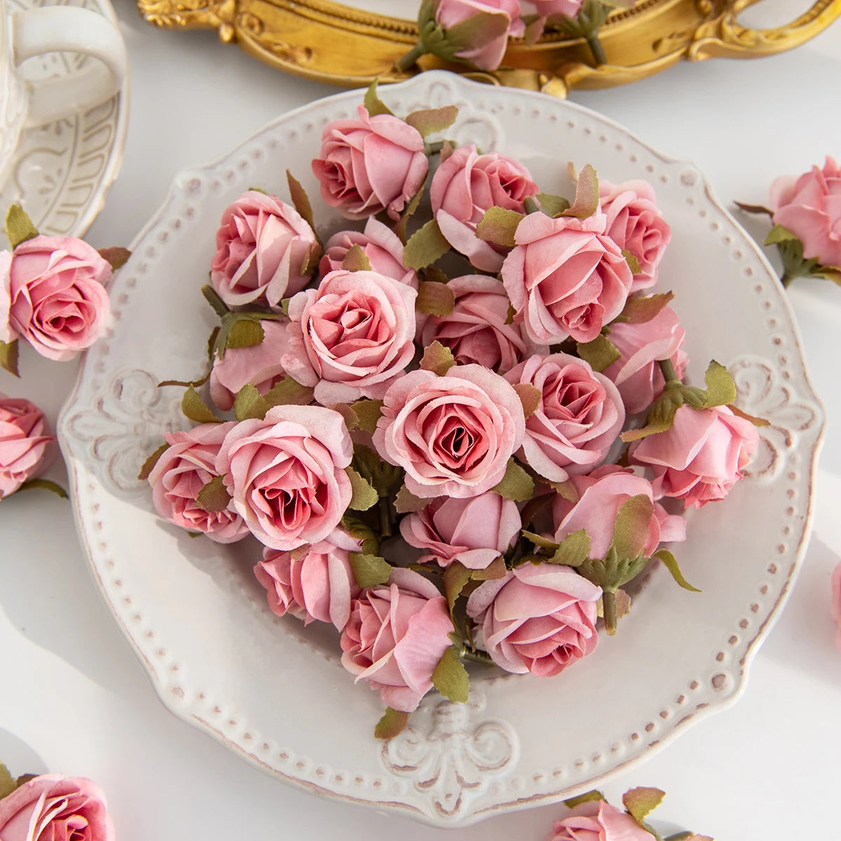 Artificial Silk Rose Flower Heads – Wedding & Party Décor