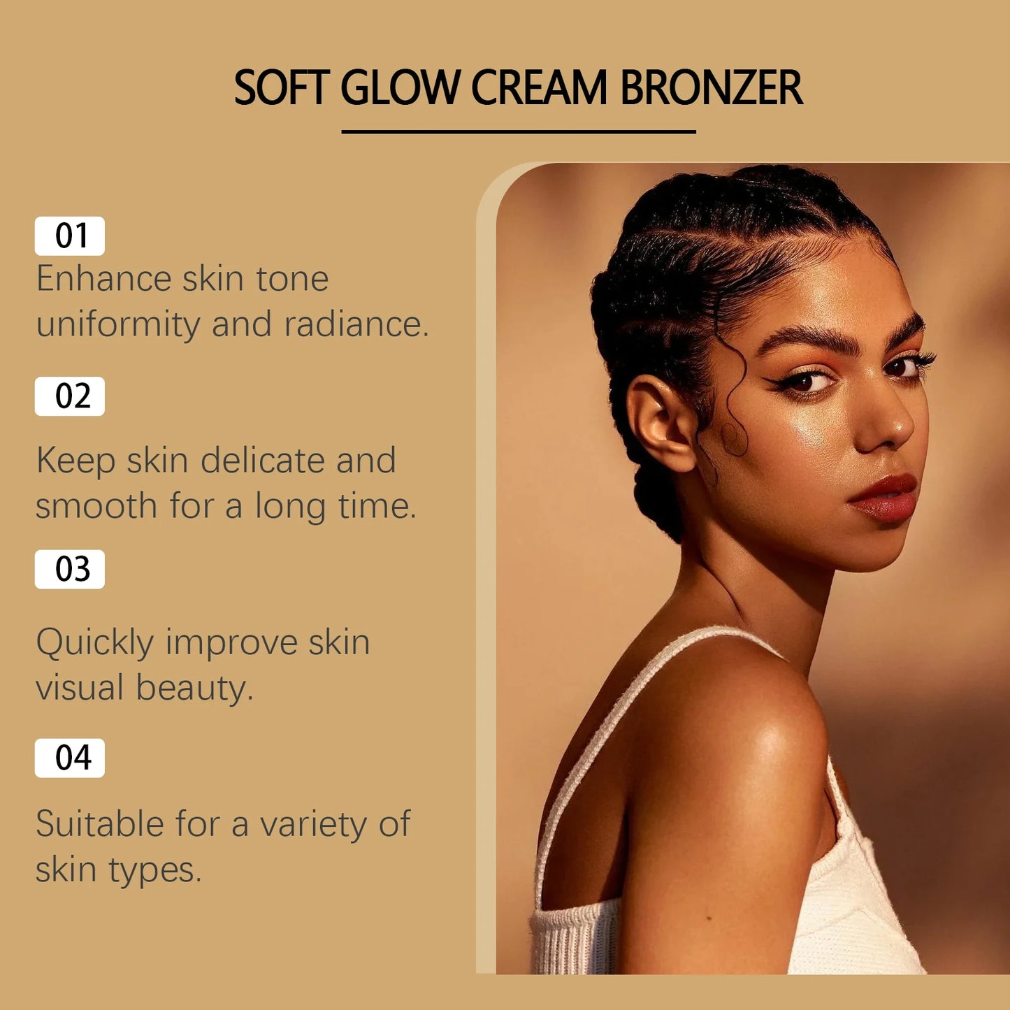 Sunless Self Tanning Cream – Natural Bronze Glow Bronzer Peaceful Pleasures Health and Wellness