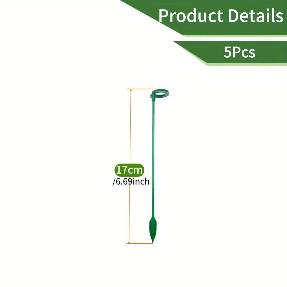 5/10PCS Plant Supports Stand Butterflies Orchid Flower Potted Fixing Rods Reusable Vegetable Protection Fixing Tool Gardening Su Peaceful Pleasures Health and Wellness 17cm-5PCS