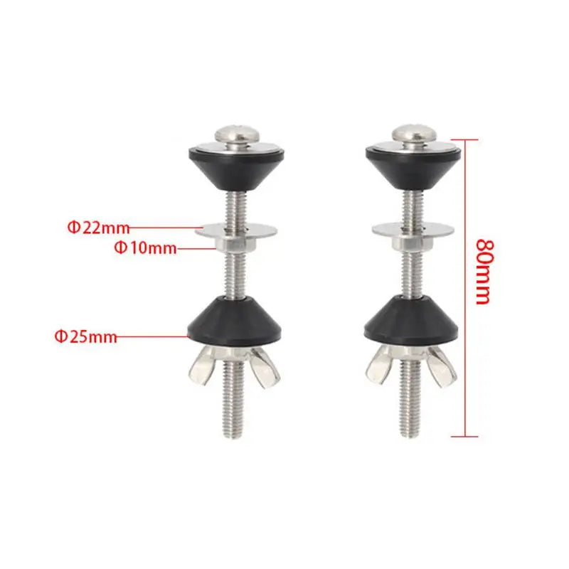 2-Pack Leakproof Toilet Tank Bolt Kit | Cistern to Pan Fix Toilet Repair Hardware Peaceful Pleasures Health and Wellness 1pcs