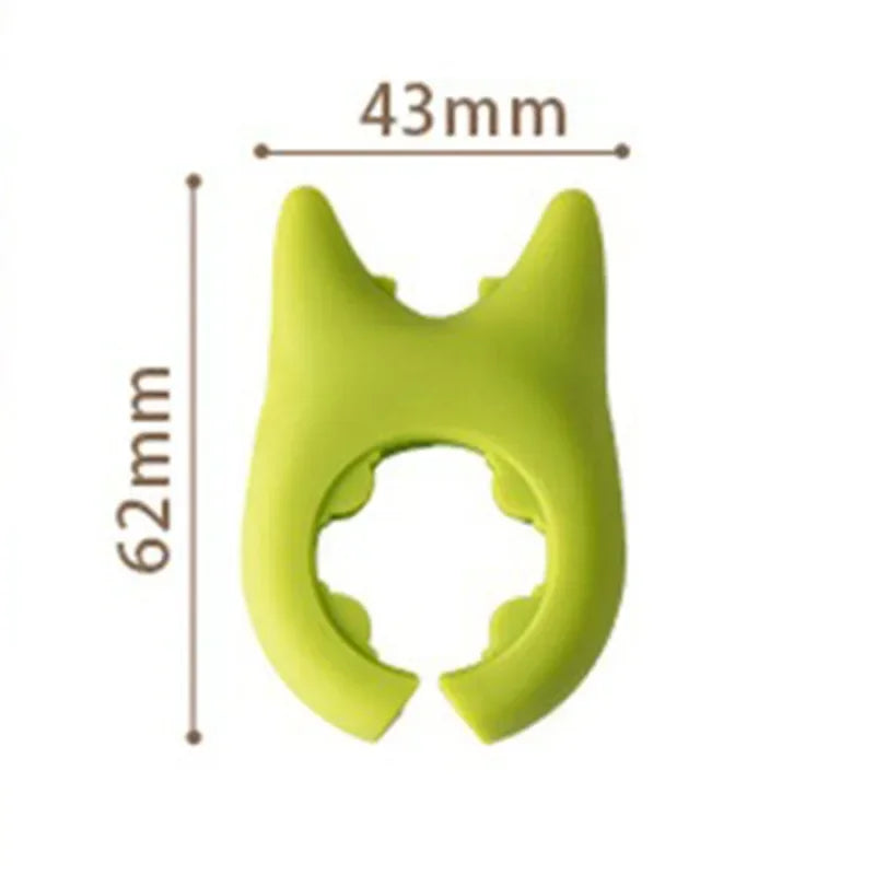 Creative Integrated Devil with Non Perforated Kitchen Stir Fry Vegetable Anti Scalding and Overflow Pot Shovel Storage Rack Peaceful Pleasures Health and Wellness green 1PC