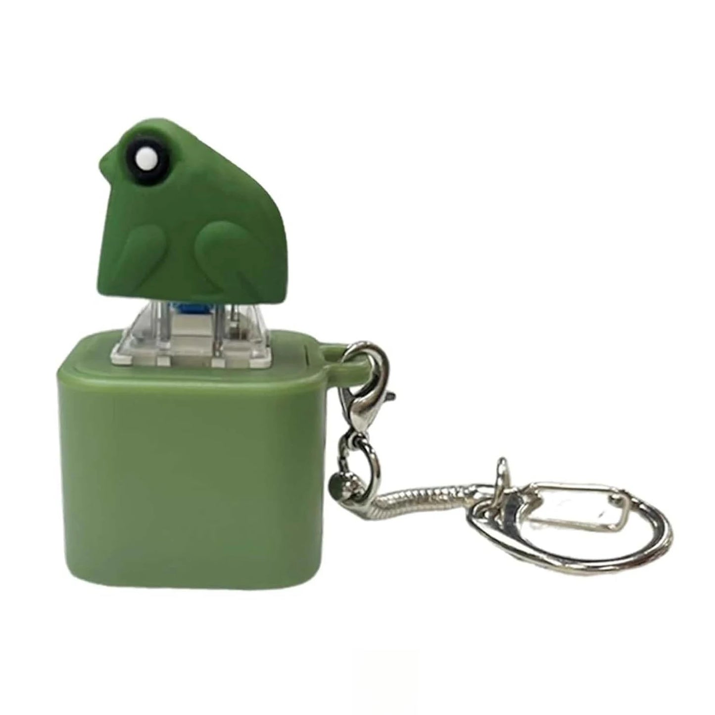 Frog Croaking Fidget Keychain with LED Lights | Rechargeable