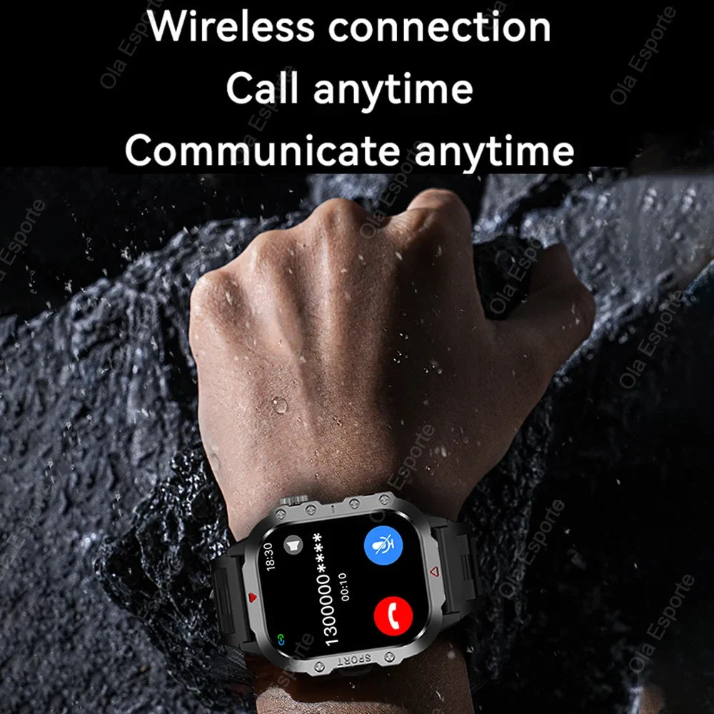 HW12 Military Sport Smartwatch 2.01" AMOLED Bluetooth 3ATM