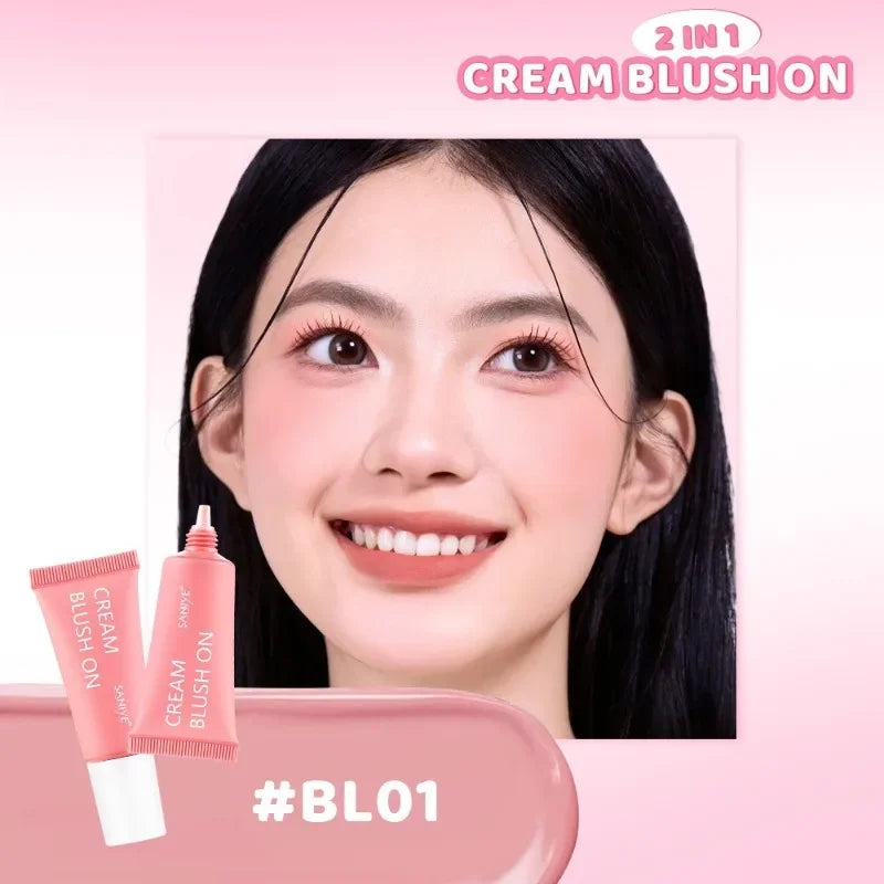 Liquid Blush Cream Stick | Matte Peach Pink Cheek Makeup
