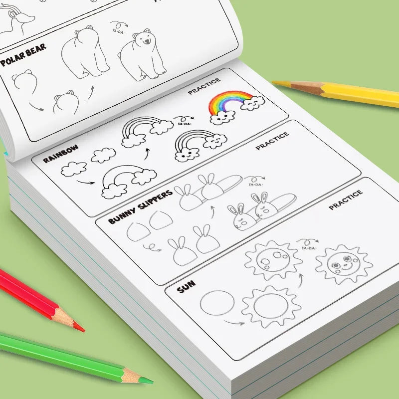 How Learn Painting Book Fun Activity Drawing Animals Food Daily Life