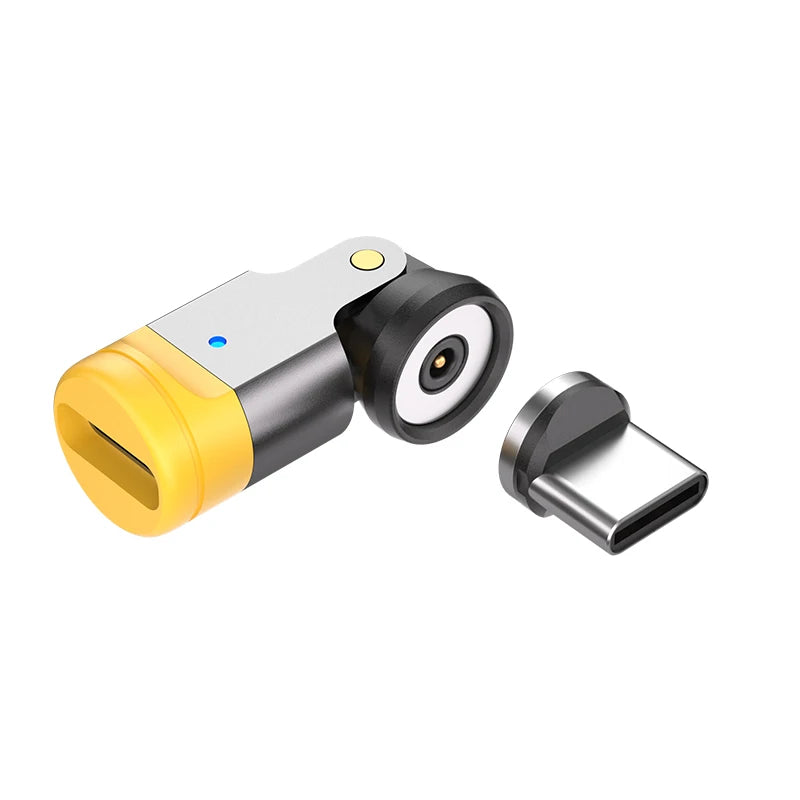 540° Rotating Magnetic USB-C Adapter | 3-in-1 Tips iPhone & Android