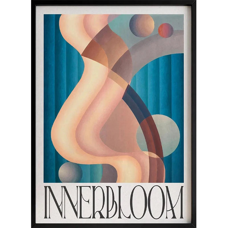 Dopamine Aesthetic Retro Abstract Canvas Wall Art Poster