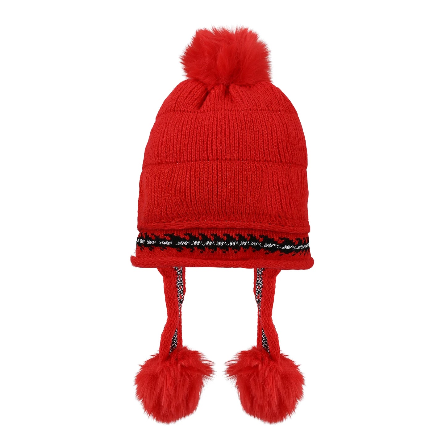 Women's Knitted Warm Hats Soft Stretch Thick Knitted Skull Cap Beanie Suitable for Cold Weather Peaceful Pleasures Health and Wellness Red