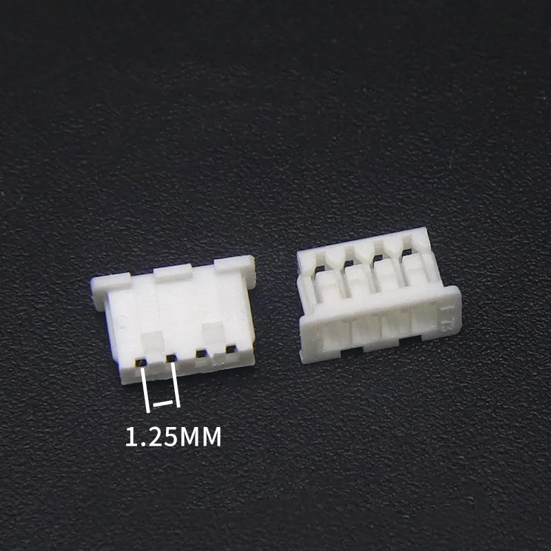 50pcs MICRO JST 1.25 2/3/4/5/6/7/8/9/10 Pin Connector 1.25MM Pitch Right Angle / Straight Pin Header / Housing / Terminal Peaceful Pleasures Health and Wellness