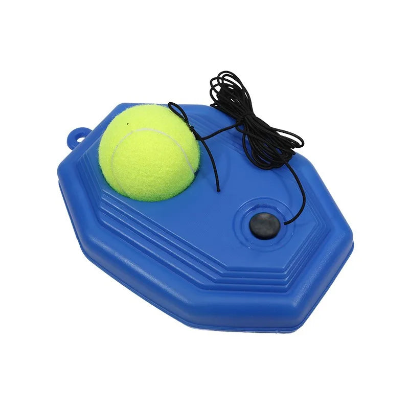 Tennis Trainer Rebound Net with Elastic Rope Solo Practice Tool for Backyard Driveway Self Training Portable Post Mount Peaceful Pleasures Health and Wellness Type B