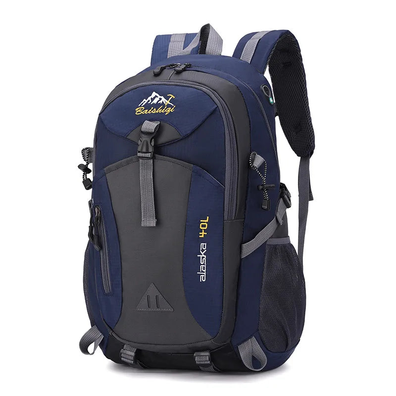Outdoor Sports Backpack Water-Resistant Hiking Backpack for Men Leisure Travel Sports Bag New Camping Mountaineering Backpack Peaceful Pleasures Health and Wellness 1ps 1