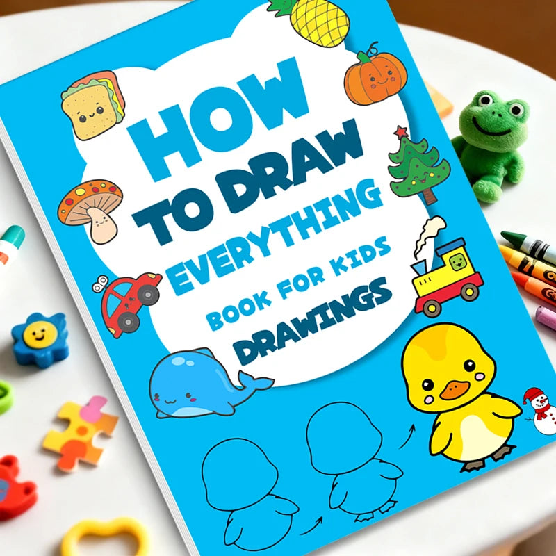 Art Learning Book Kids How Draw Everything Simple Steps Boost