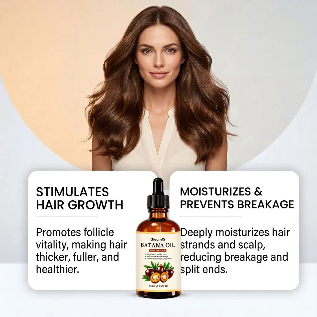 Gleamxi Batana Hair Growth Oil – Repair, Nourish & Reduce Loss